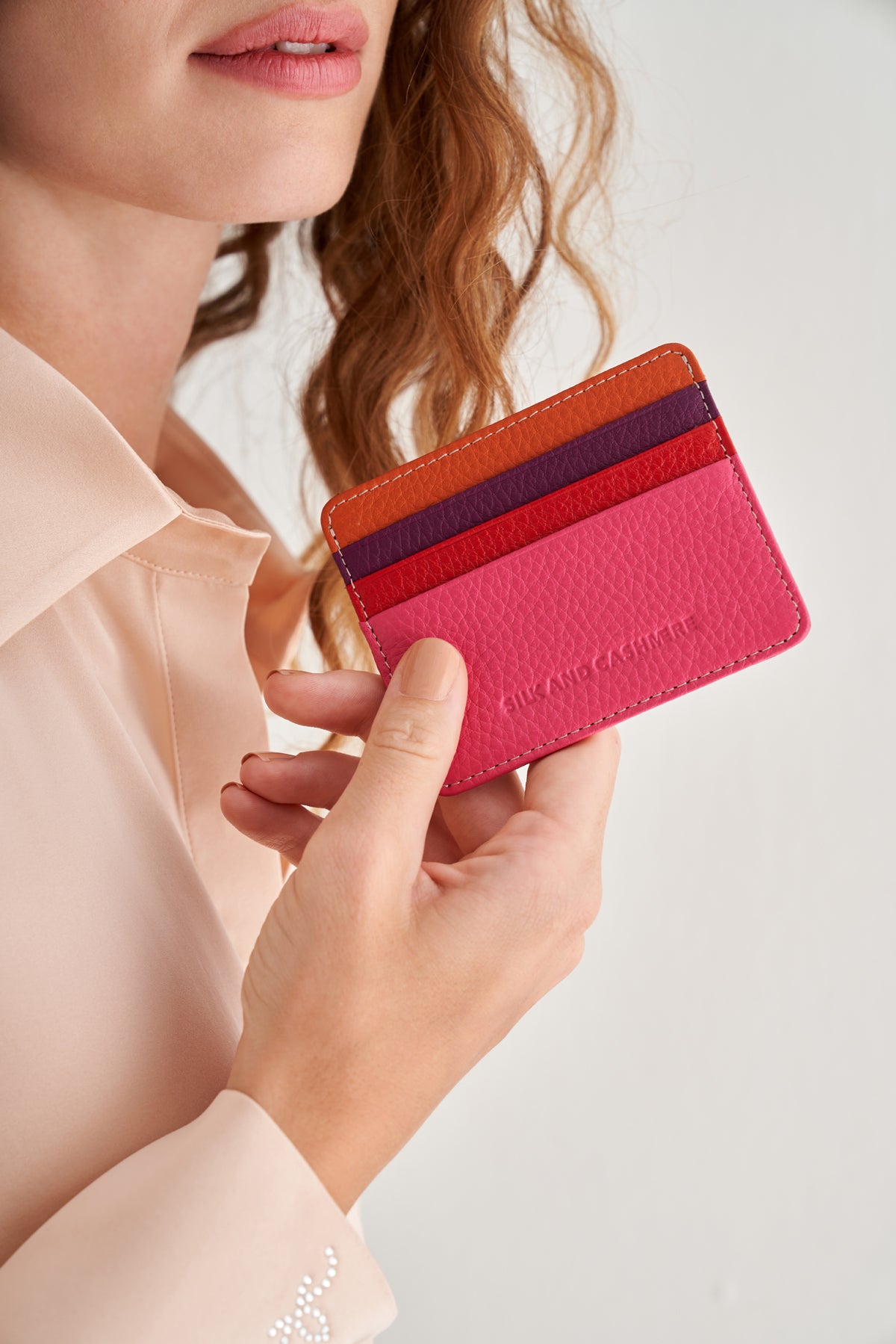 Pembe Deri Renkli Kartvizit