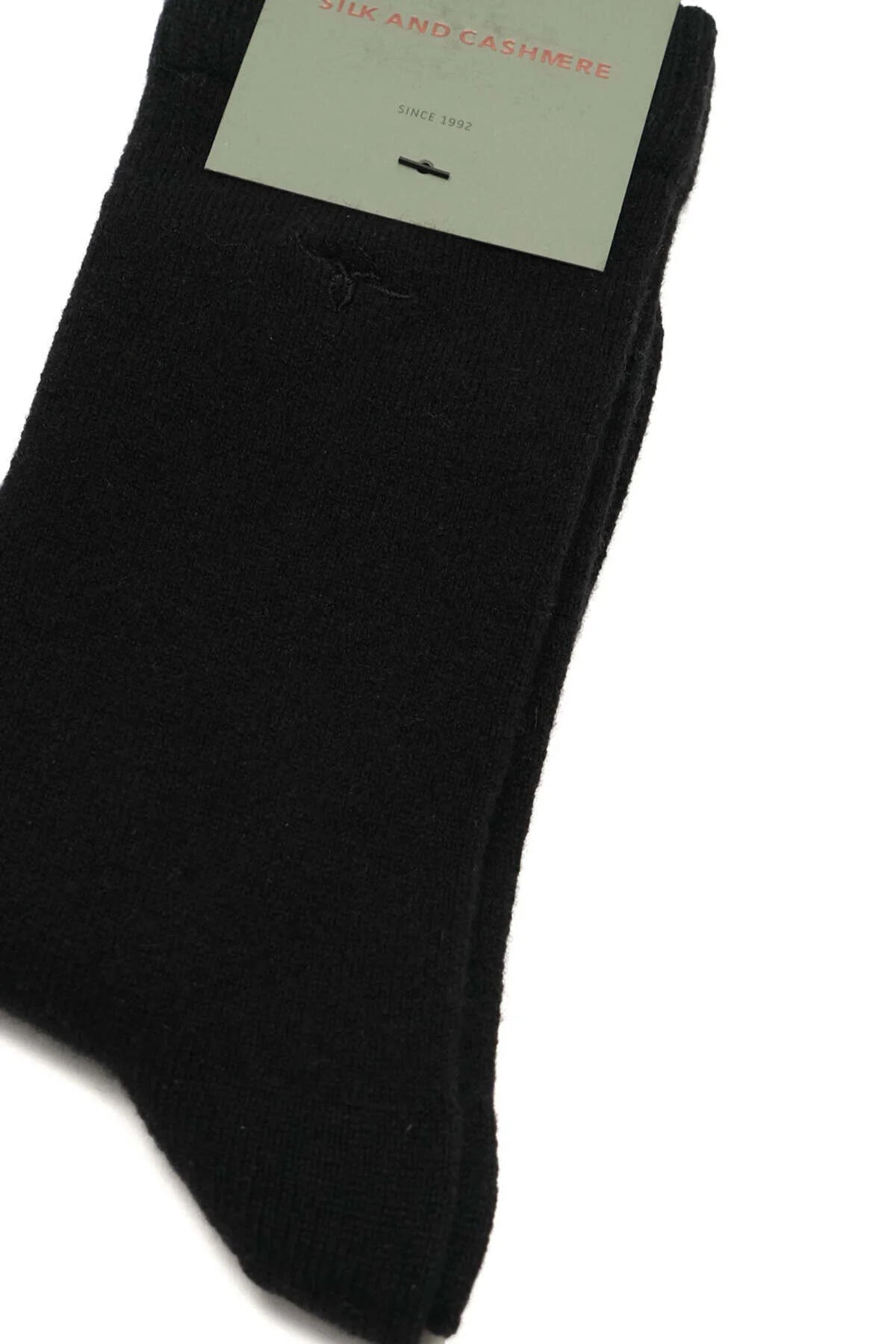 Siyah Saf Kaşmir Erkek Çorap