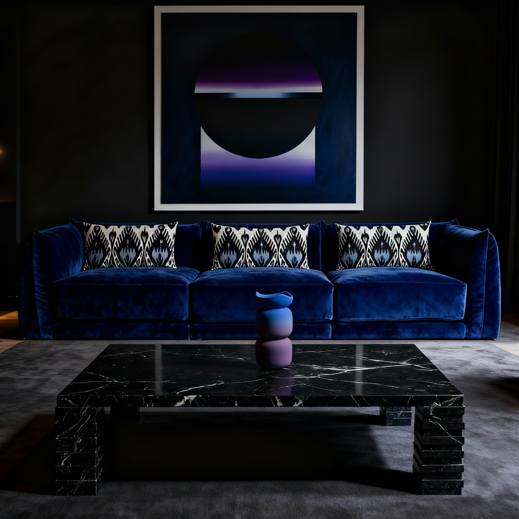 Mavi Twinwave Gradyan Vazo