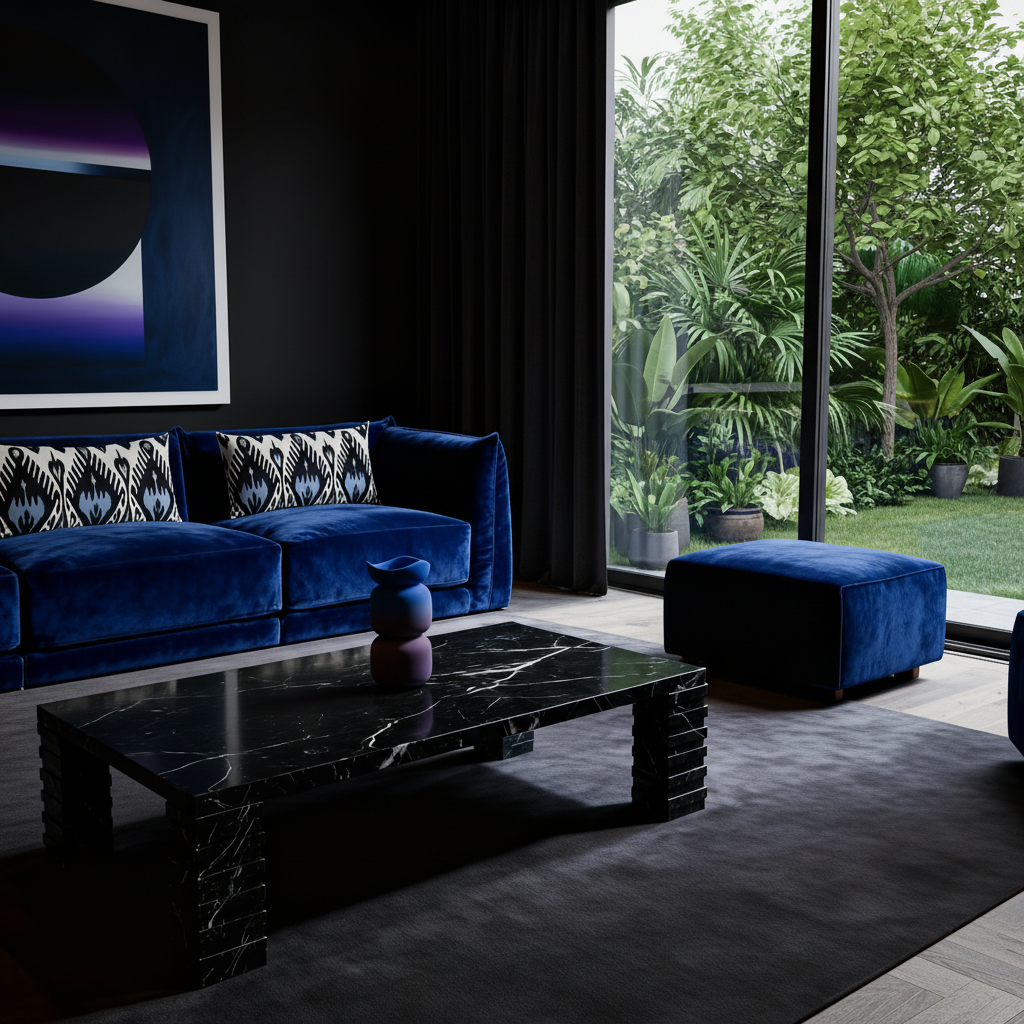 Mavi Twinwave Gradyan Vazo