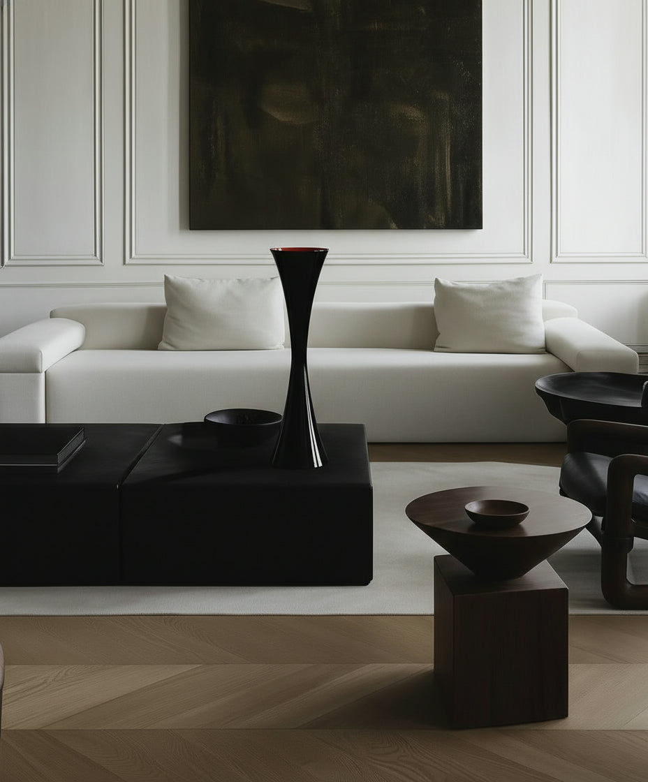 Kırmızı Siyah Sand Clock Seramik