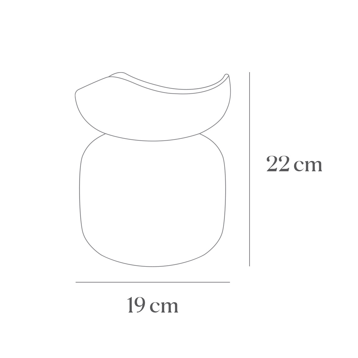 Siyah Waveform Gradyan Mat Vazo