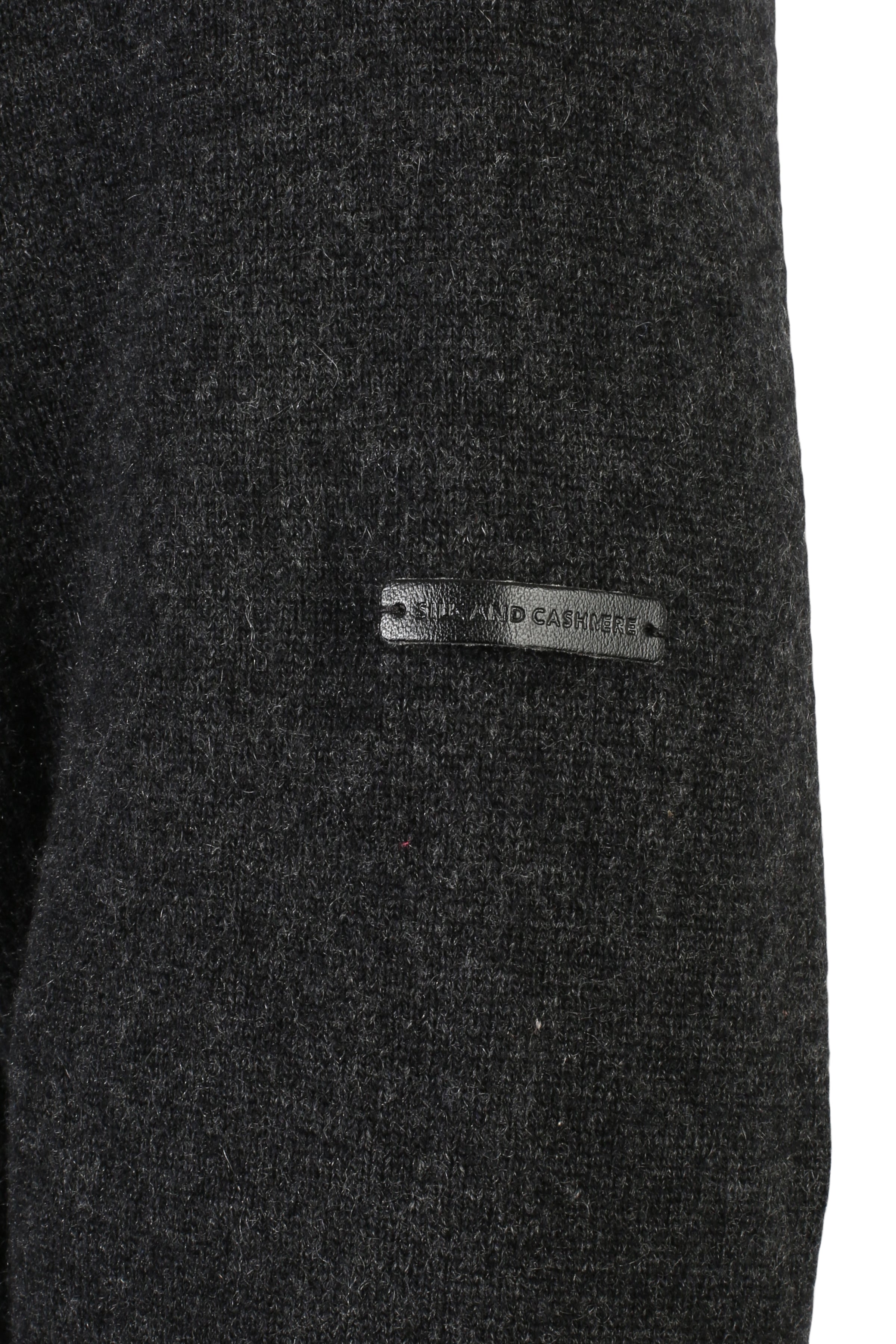 Antrasit Saf Kaşmir Scott Erkek Kapüşonlu Hırka