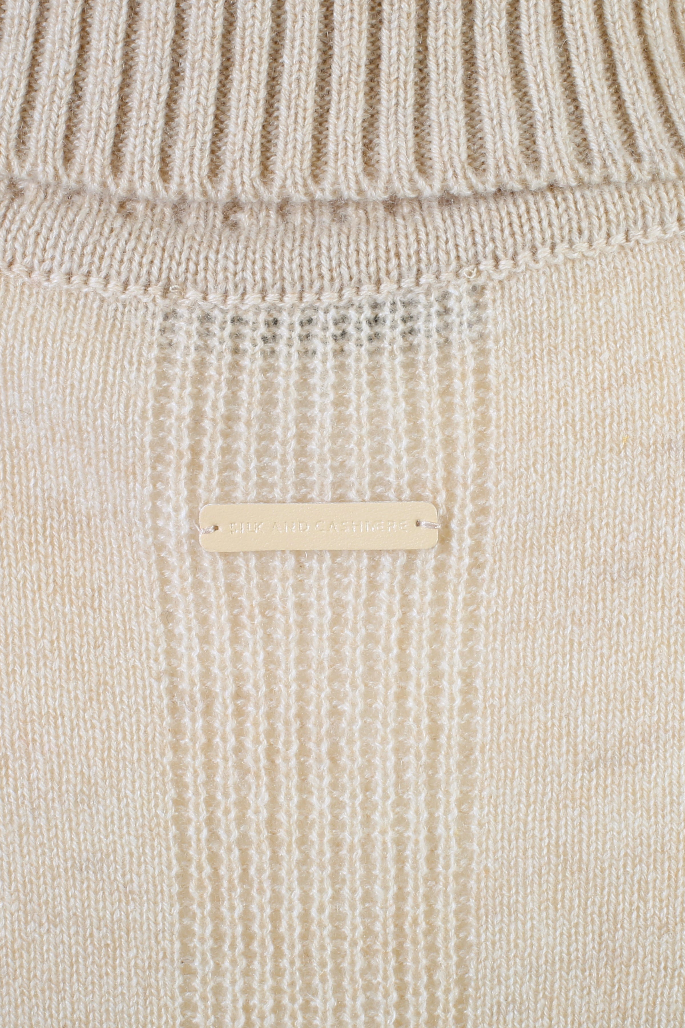 Kum Beji Saf Kaşmir Isabella Degaje Yaka Kadın Kazak