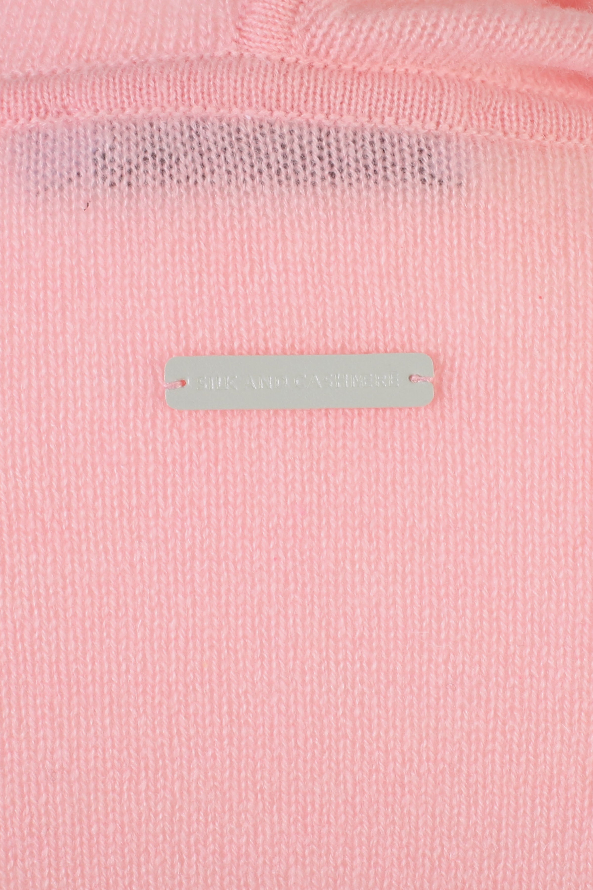 Pembe Orta Gri Melanj Saf Kaşmir Isabella Kadın Kapüşonlu Hırka