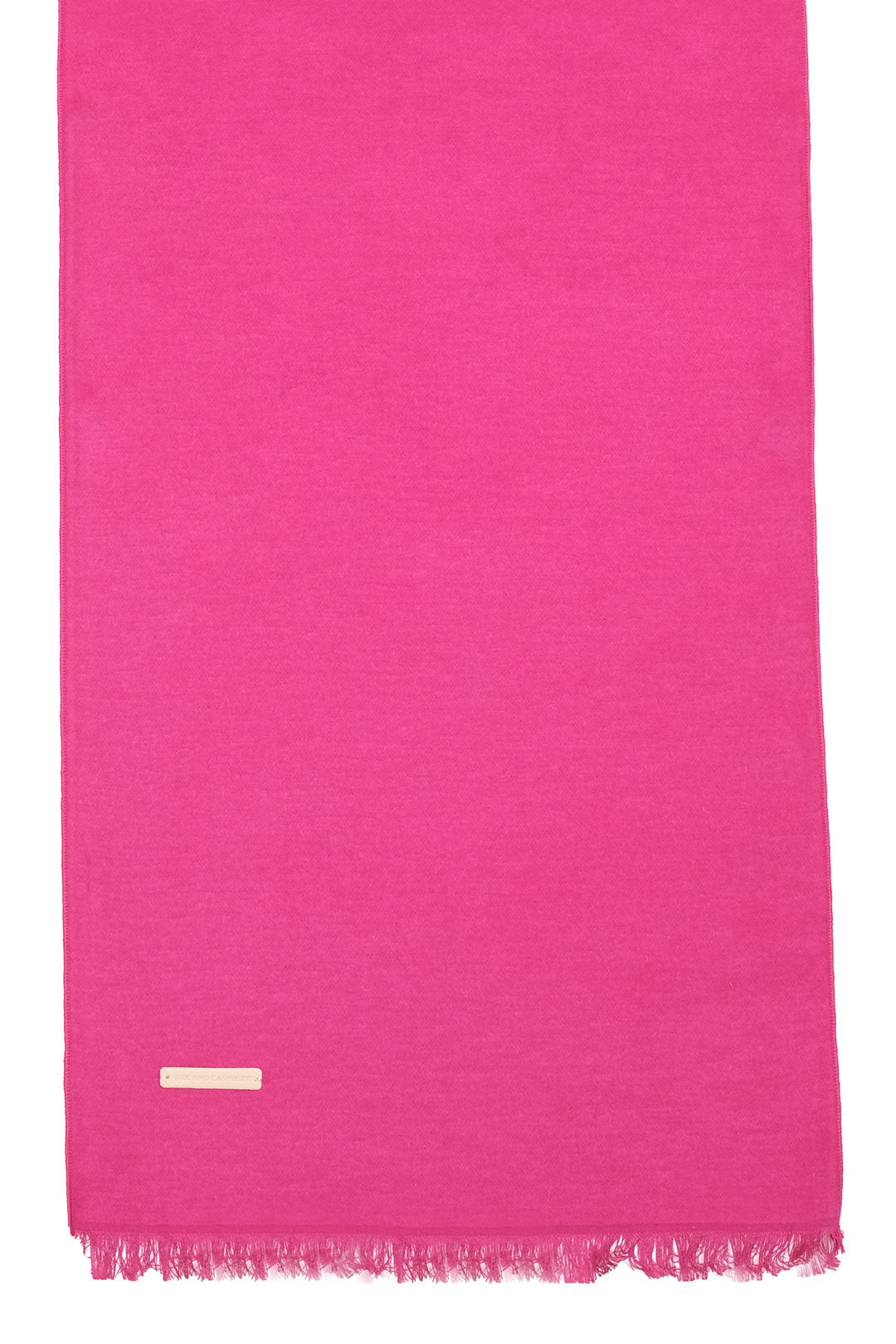 Fuşya Saf İpek Tek Renk Lotus Atkı 30*177+2cm 22WDN-001