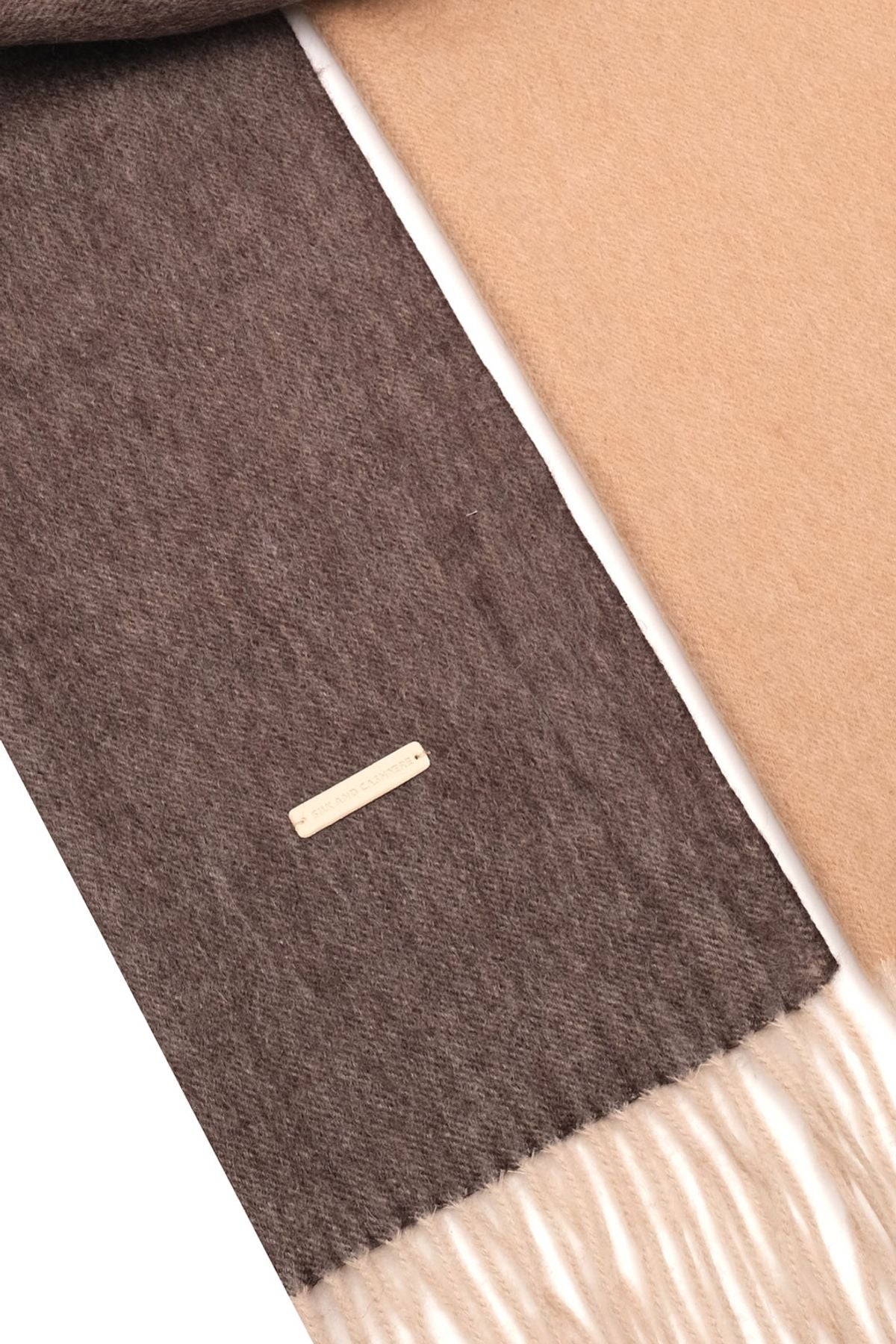 Camel Patrick Saf Kaşmir Atkı 180 x 30 cm