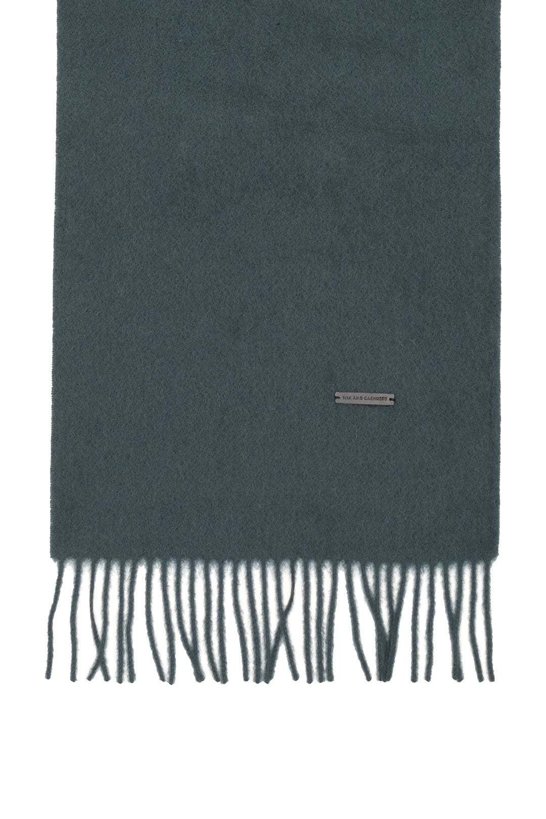 Yeşil Patrick Saf Kaşmir Tek Renk Atkı 180 x 30 cm