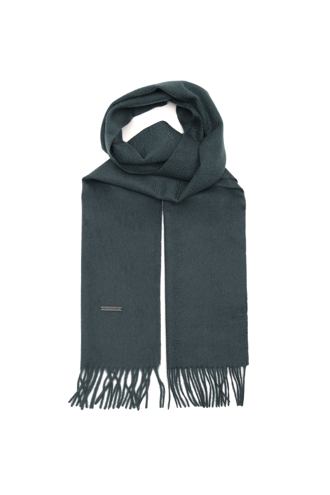 Yeşil Patrick Saf Kaşmir Tek Renk Atkı 180 x 30 cm