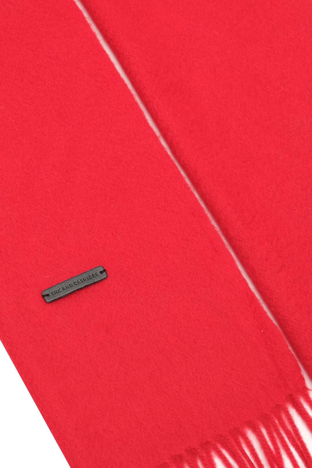 Kırmızı Patrick Saf Kaşmir Tek Renk Atkı 180 x 30 cm