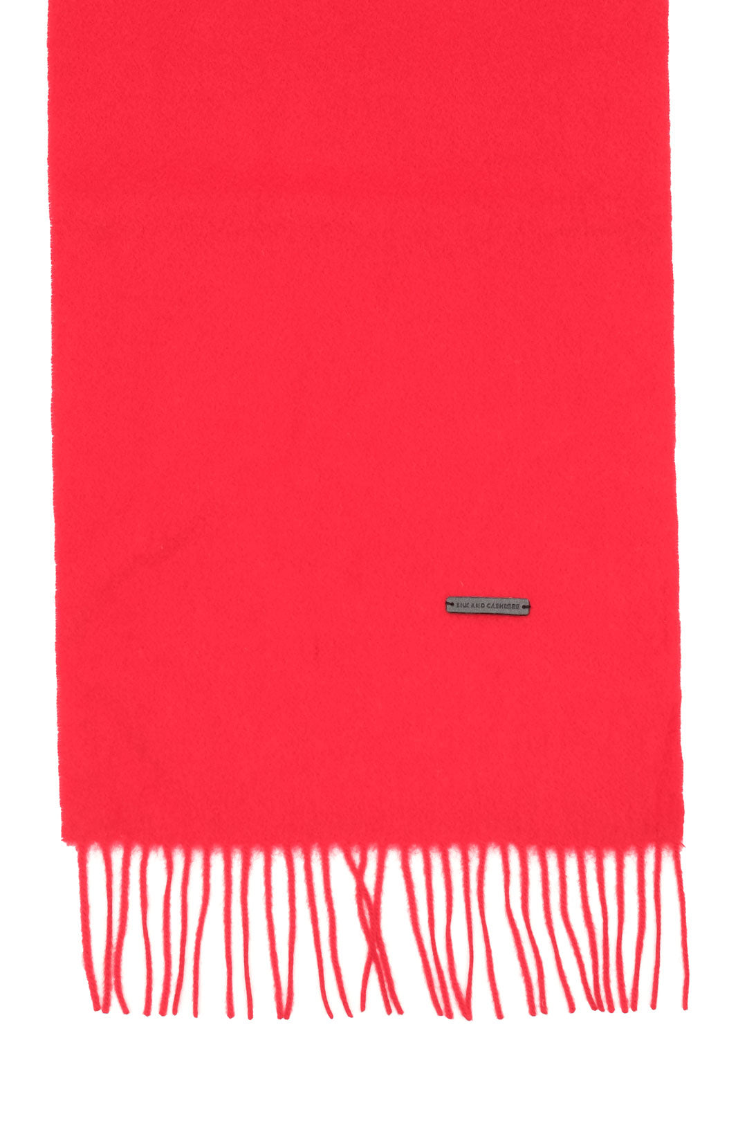 Kırmızı Patrick Saf Kaşmir Tek Renk Atkı 180 x 30 cm