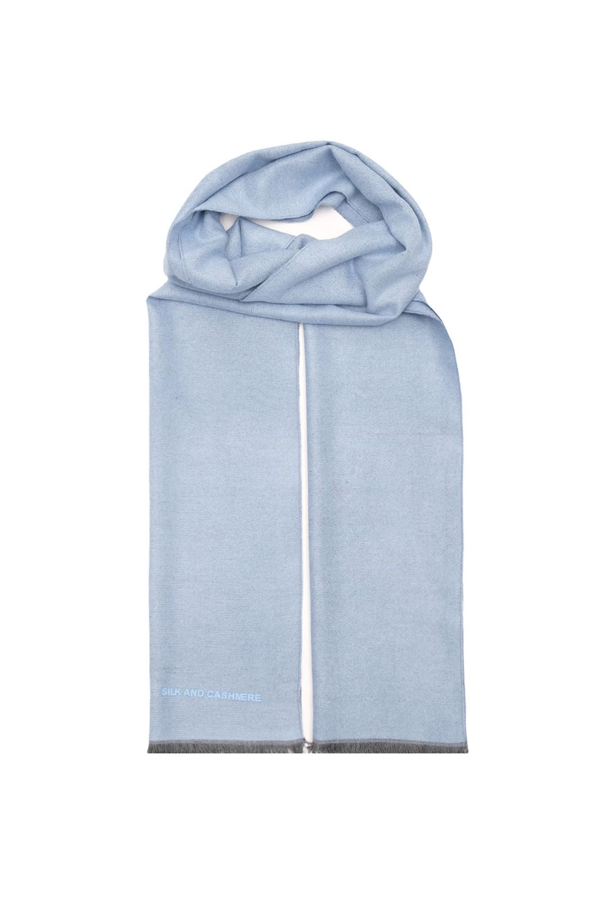 Açık Mavi & More Vish Düz Renk Kaşkol Atkı 30 x 180 cm