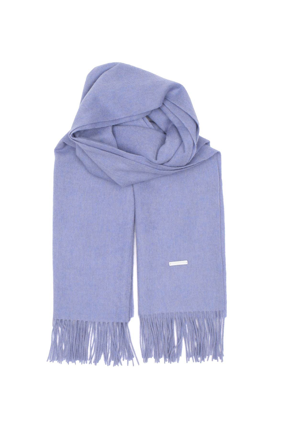 Açık Mavi Horizon Kaşmir Yün Şal 180 x 70 cm