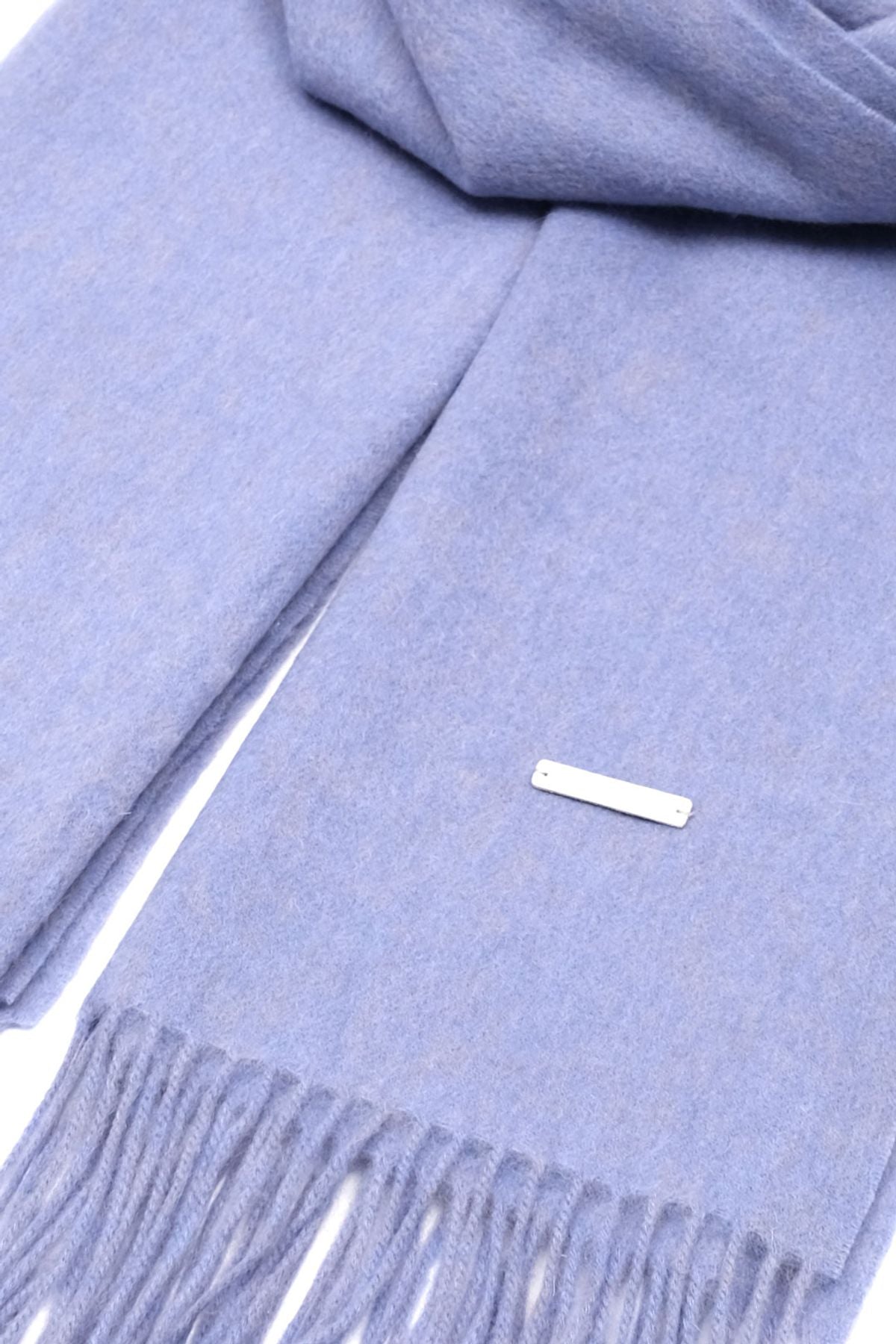 Açık Mavi Horizon Kaşmir Yün Şal 180 x 70 cm