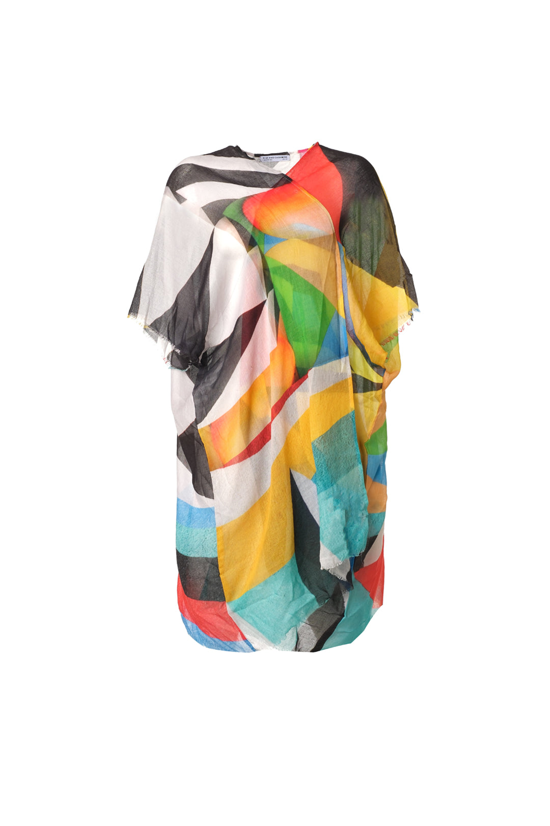 Siyah Jas İpekli Desenli Kısa Kollu Kimono Hırka