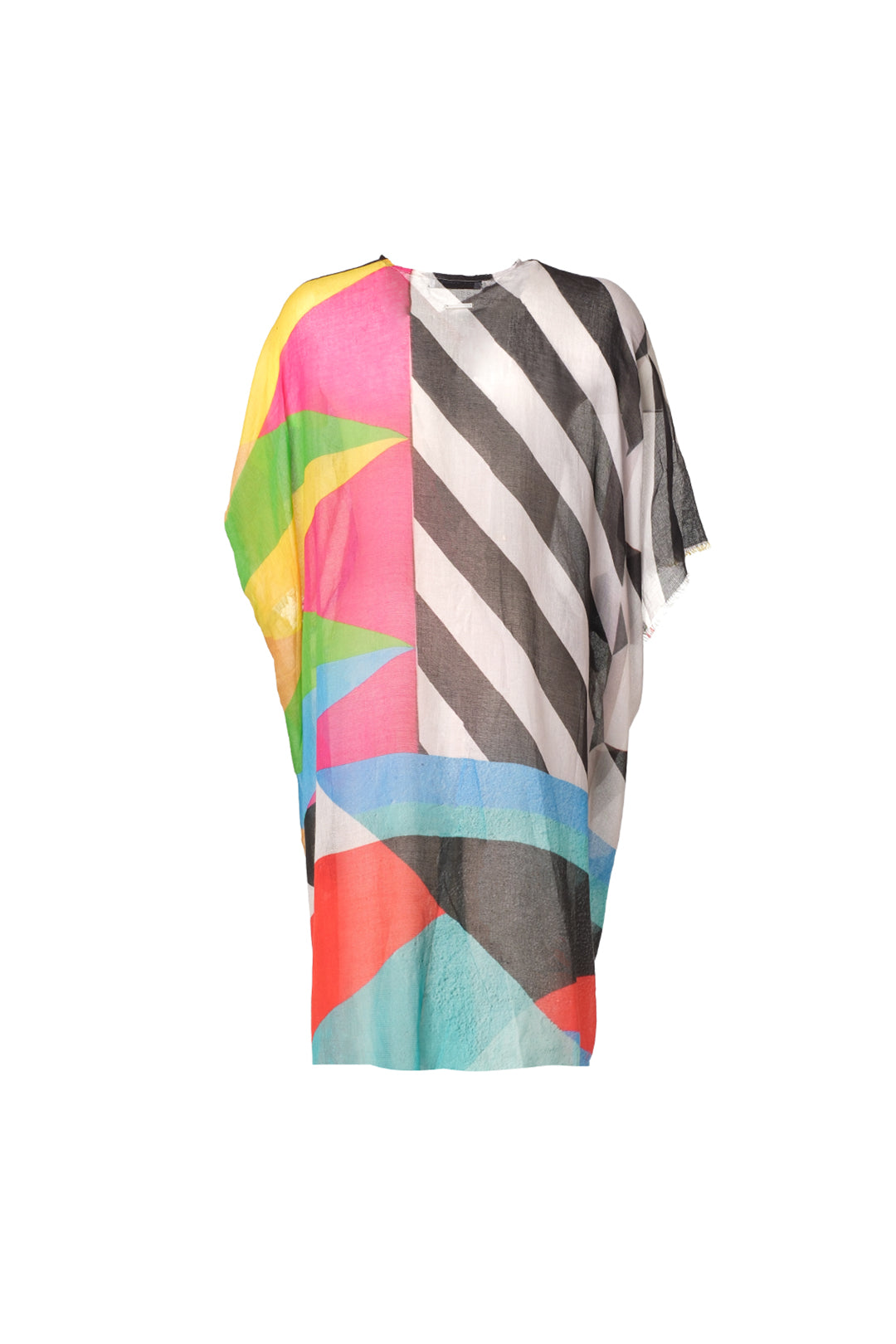 Siyah Jas İpekli Desenli Kısa Kollu Kimono Hırka