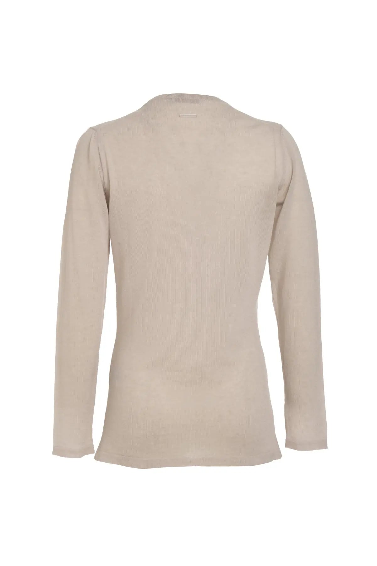 Açık Gri İpek Pamuk Melinda Düğmesiz Rahat Kesim Uzun Kollu Yazlık Hırka Silk and Cashmere