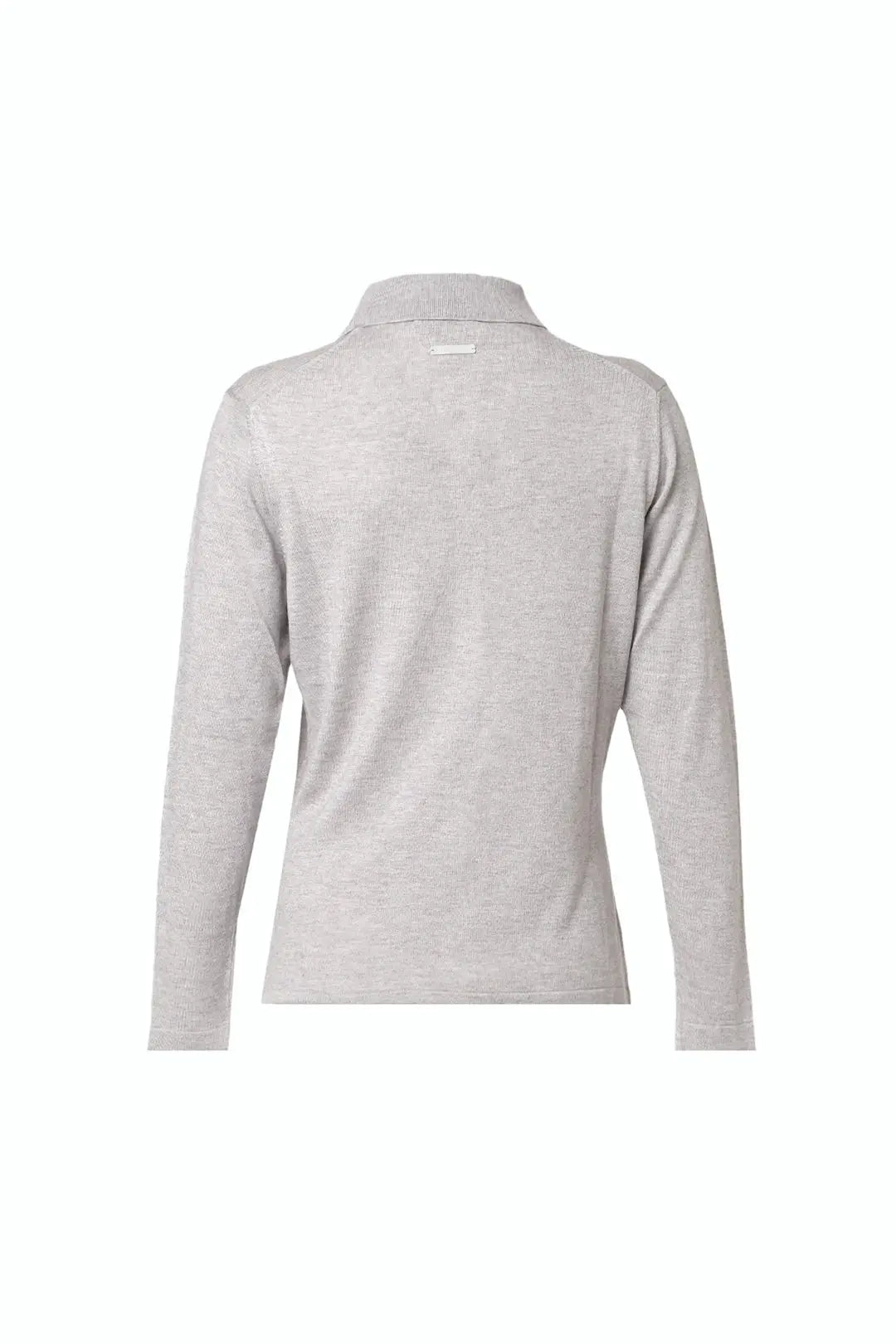 Açık Gri İpek ve Kaşmir Aleyna Uzun Kollu Kadın Gömlek Silk and Cashmere