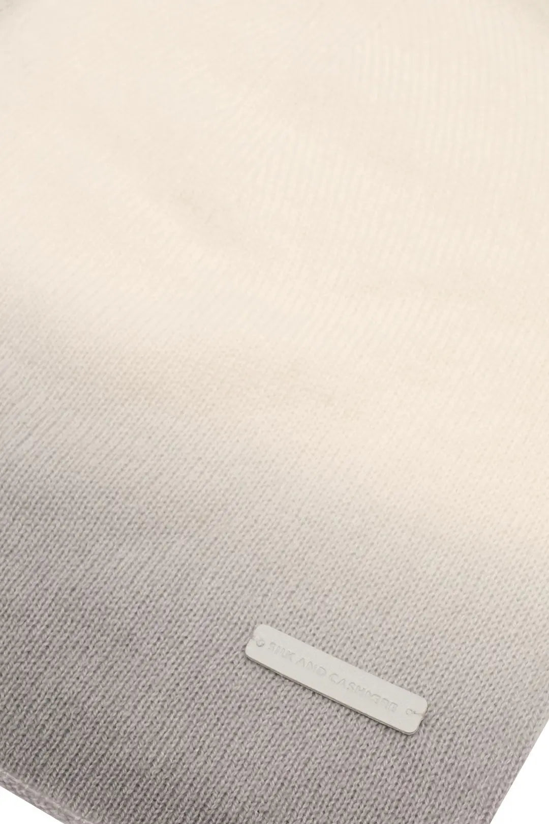 Açık Gri Kaşmir Yün Degrade Bere 24 x 25 cm Silk and Cashmere