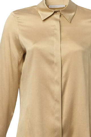 Altın İpek Audrey Rahat Kesim Uzun Kollu Gömlek Silk and Cashmere