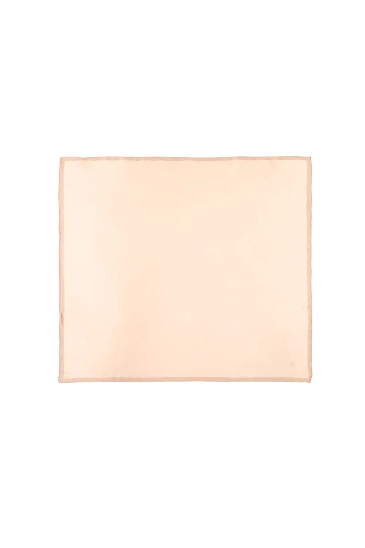 Altın Saf İpek Düz Renk Kare Eşarp 90 x 90 cm Silk and Cashmere