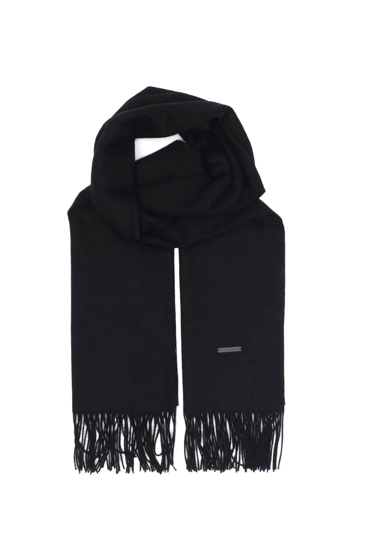 Antrasit Horizon Kaşmir Yün Şal 180 x 70 cm Silk and Cashmere