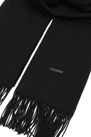 Antrasit Horizon Kaşmir Yün Şal 180 x 70 cm Silk and Cashmere