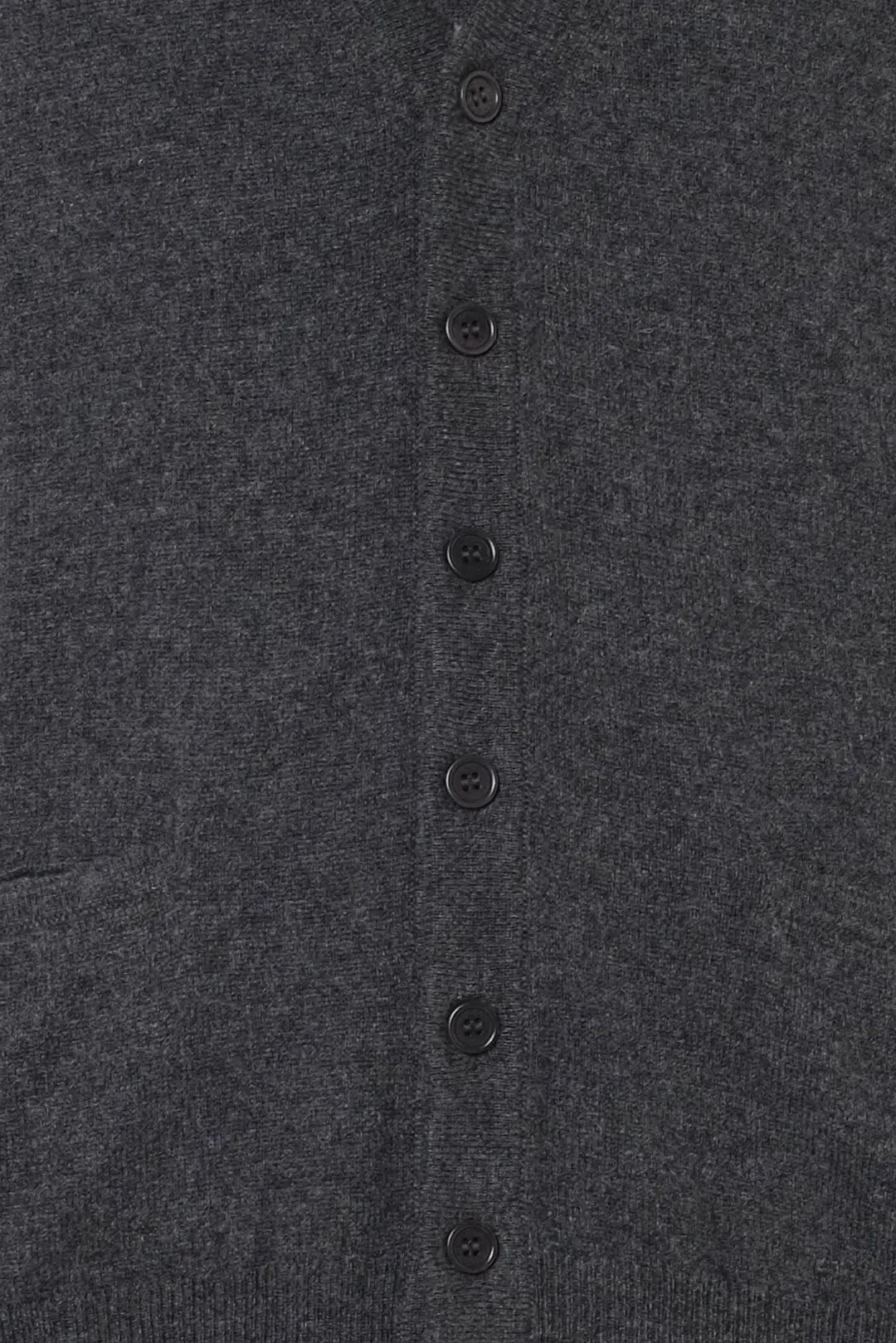 Antrasit Jan Saf Kamir V Yaka Erkek Yelek Silk and Cashmere