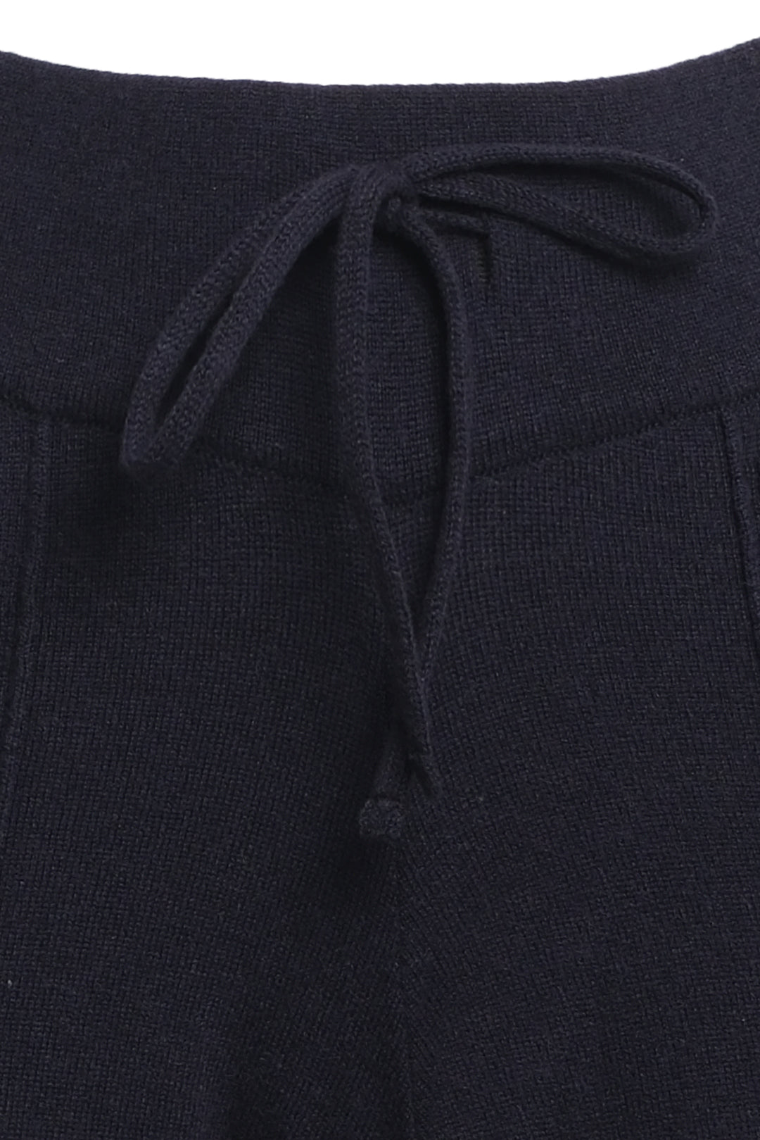 Lacivert Kaşmir ve Yün Geri Dönüştürülmüş  Reloved Kadın Triko Eşofman Altı