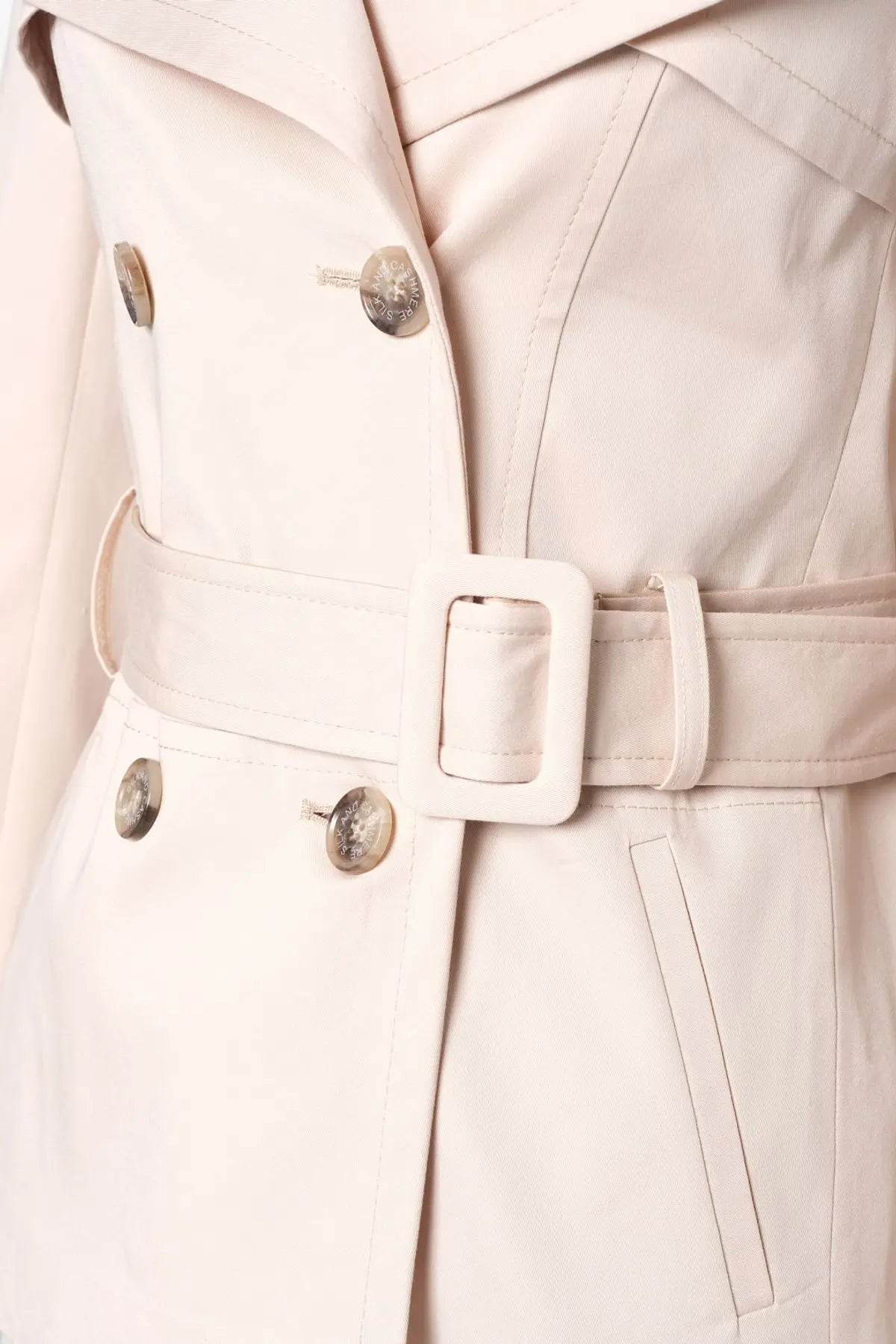 Bej Bej & More Matilda Pamuk Ksa Trençkot Silk and Cashmere