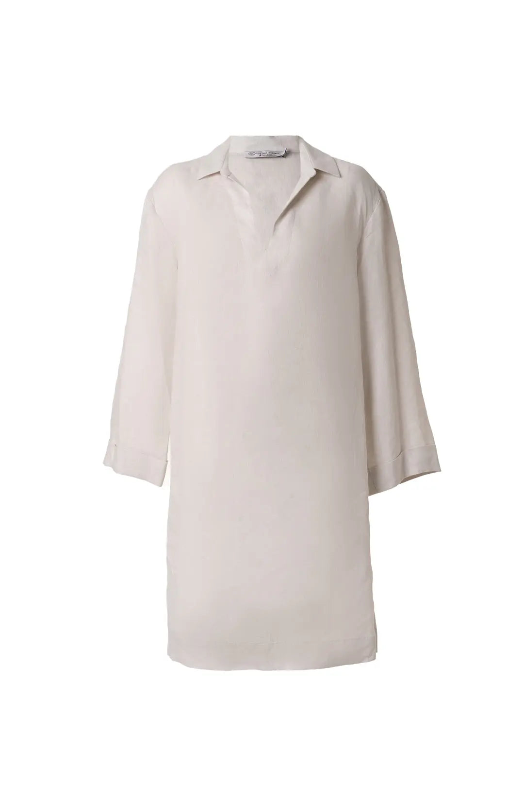 Bej & More Rosella V Yaka Uzun Kollu Tunik Silk and Cashmere