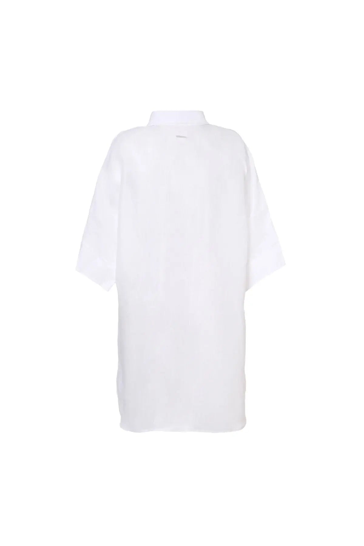 Beyaz Sandra Truvakar Kollu Gömlek Tunik Silk and Cashmere