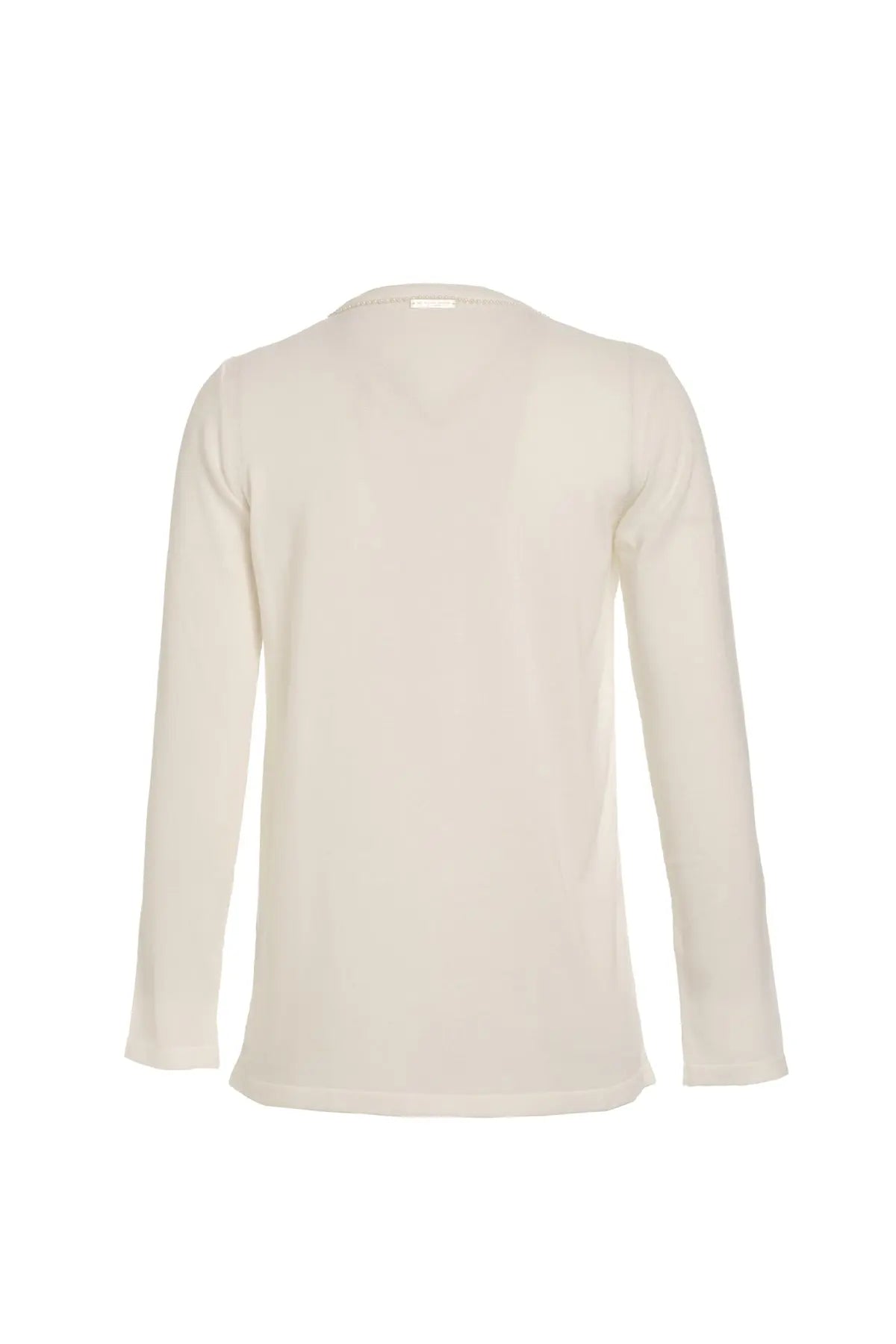 Beyaz & More Venüs Sunî İnci Detaylı İnce Triko Hırka Silk and Cashmere