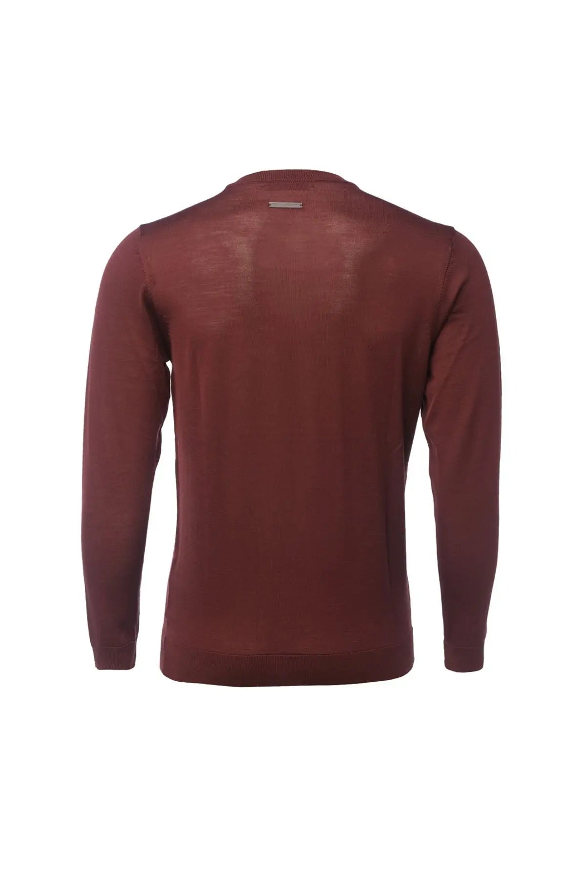 Bordo & More Matteo Yuvarlak Yaka Uzun Kollu Erkek Kazak Silk and Cashmere