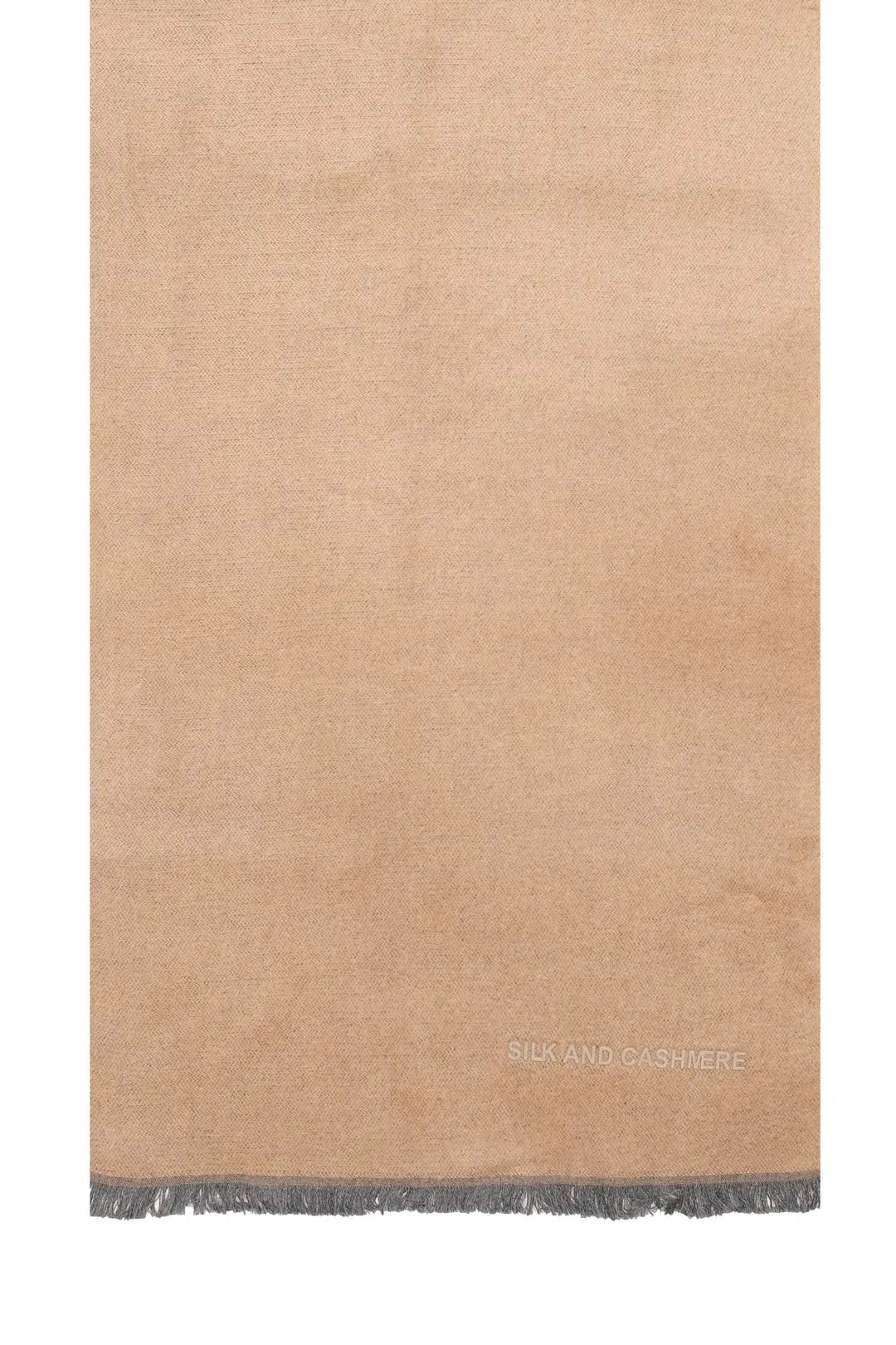 Camel & More Vish Düz Renk Kaşkol Atkı 30 x 180 cm Silk and Cashmere