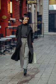 Siyah Kaşmirli Meghan Palto