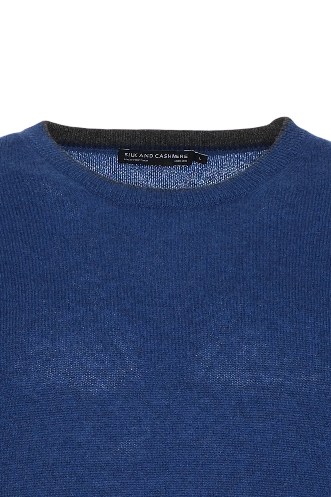 Lacivert İtalyan Saf Kaşmir Franco Bisiklet Yaka Erkek Kazak