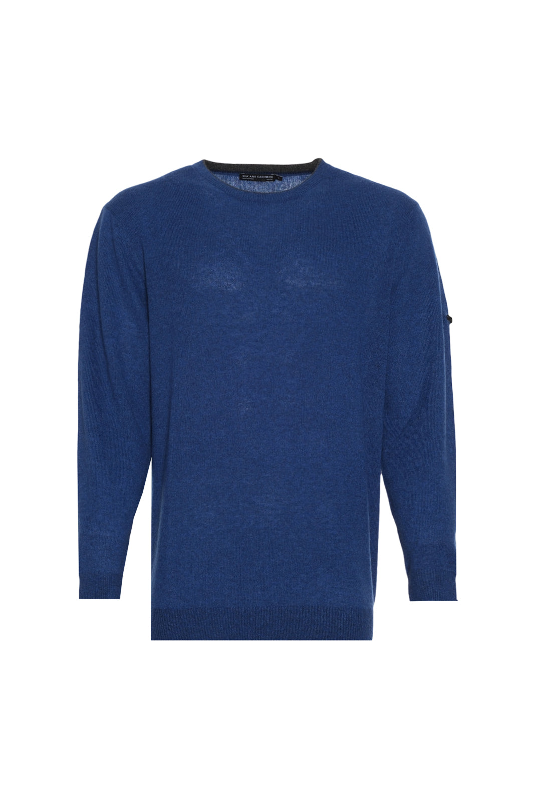 Lacivert İtalyan Saf Kaşmir Franco Bisiklet Yaka Erkek Kazak