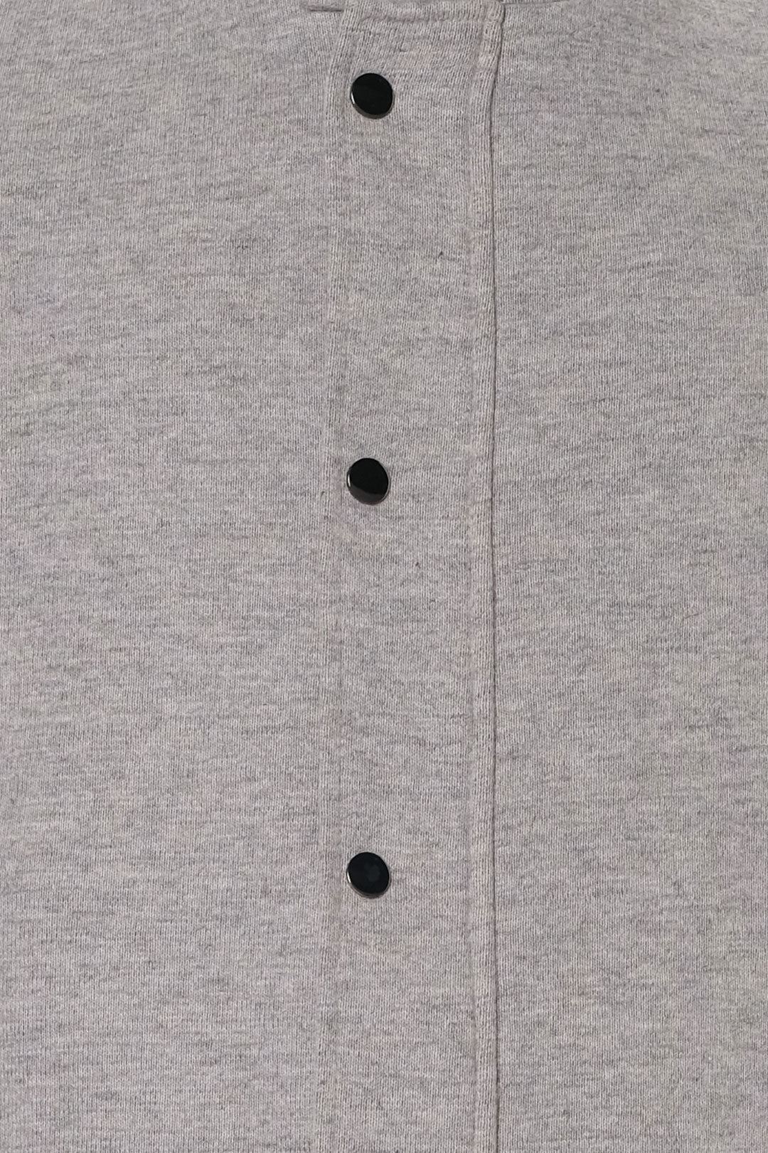 Açık Gri Tricennial  Merino Yünü İpek Hakim Yaka Uzun Kollu Örgü Erkek Hırka Mont