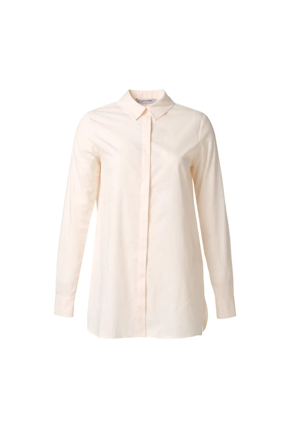 Ekru Jessica Uzun Kollu Kadn Tunik Gömlek Silk and Cashmere