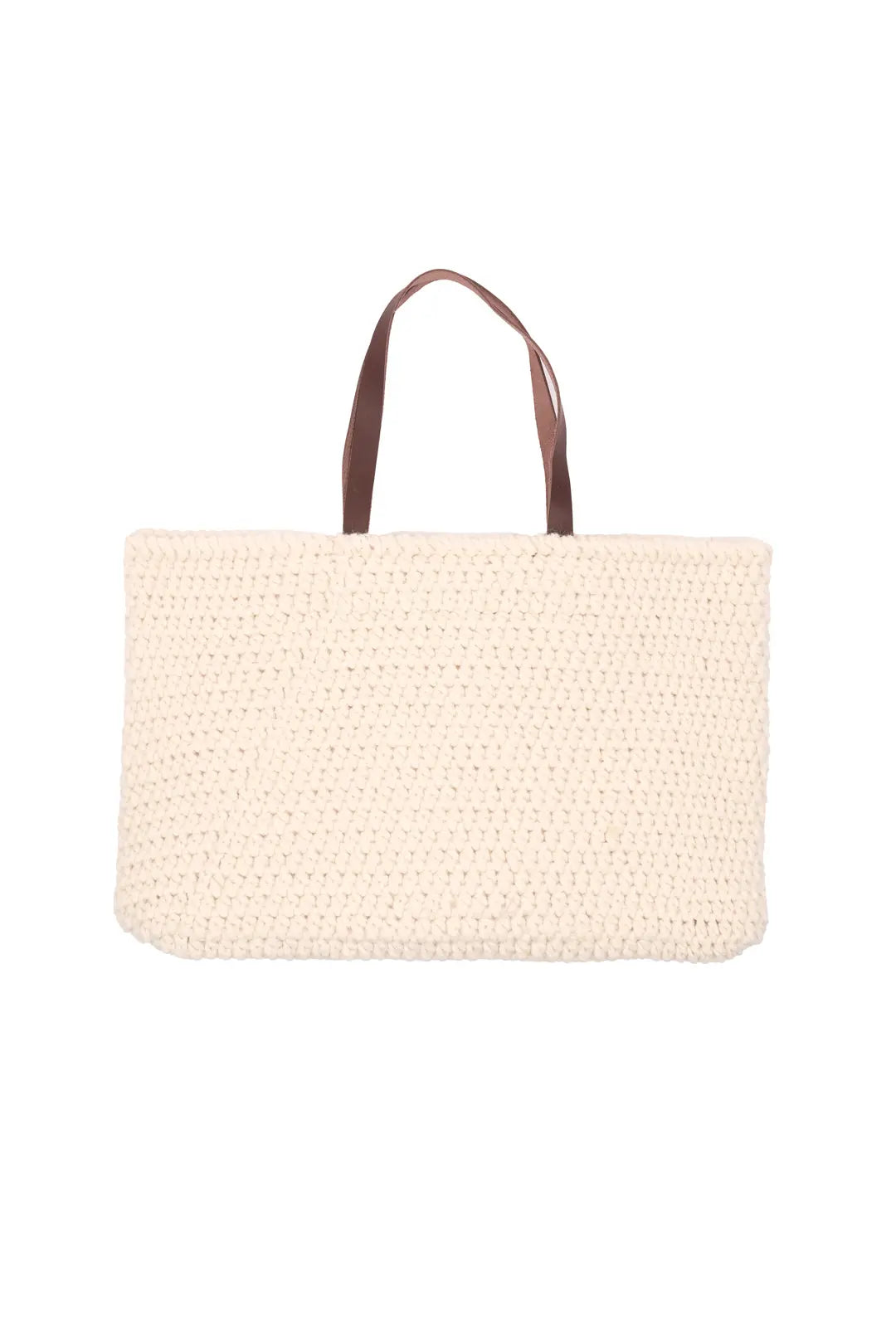 Ekru Nancy Saf Yün Kadn Çanta Silk and Cashmere