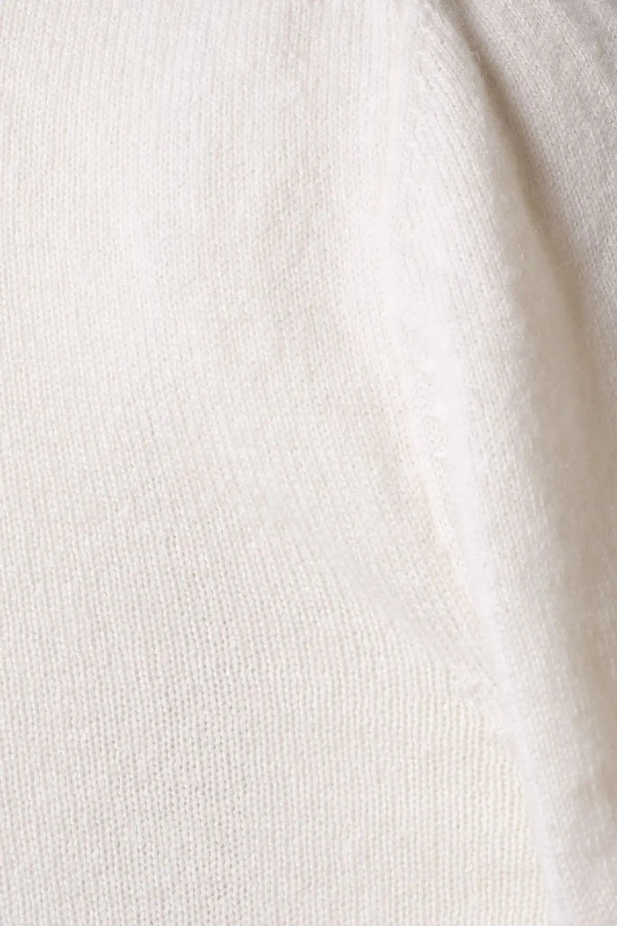 Ekru Saf Kamir Gregory Yuvarlak Yaka Uzun Kollu Erkek Kazak Silk and Cashmere