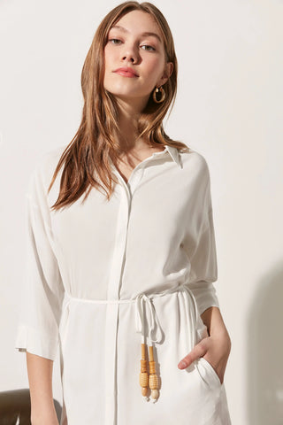 Ekru & More Rosella Uzun Kollu Gömlek Elbise Silk and Cashmere