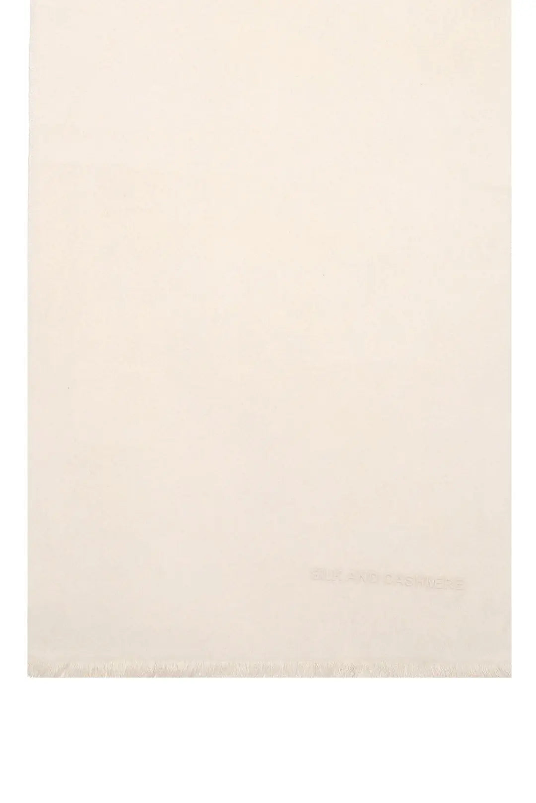 Ekru & More Vish Düz Renk Kaşkol Atkı 30 x 180 cm Silk and Cashmere