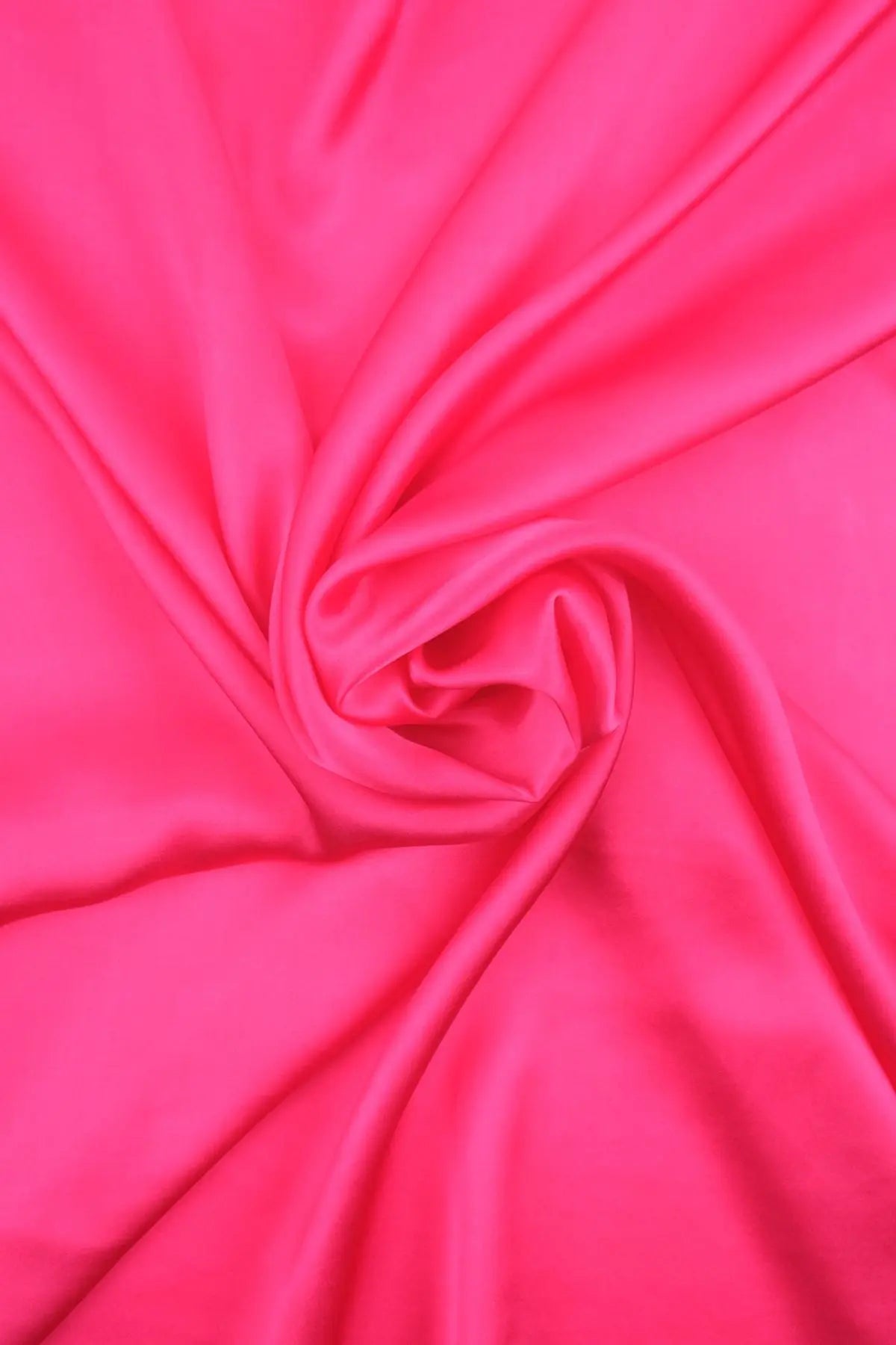 Fuşya Saf İpek Düz Renk Kare Eşarp 90 x 90 cm Silk and Cashmere