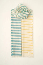 Gri İpek Karışımlı Jas Desenli Şal 70 x 180 cm Silk and Cashmere