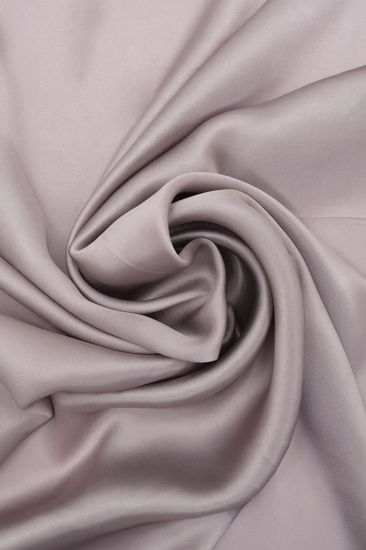 Gri Saf İpek Düz Renk Kadın Kare Eşarp 90 x 90 cm Silk and Cashmere