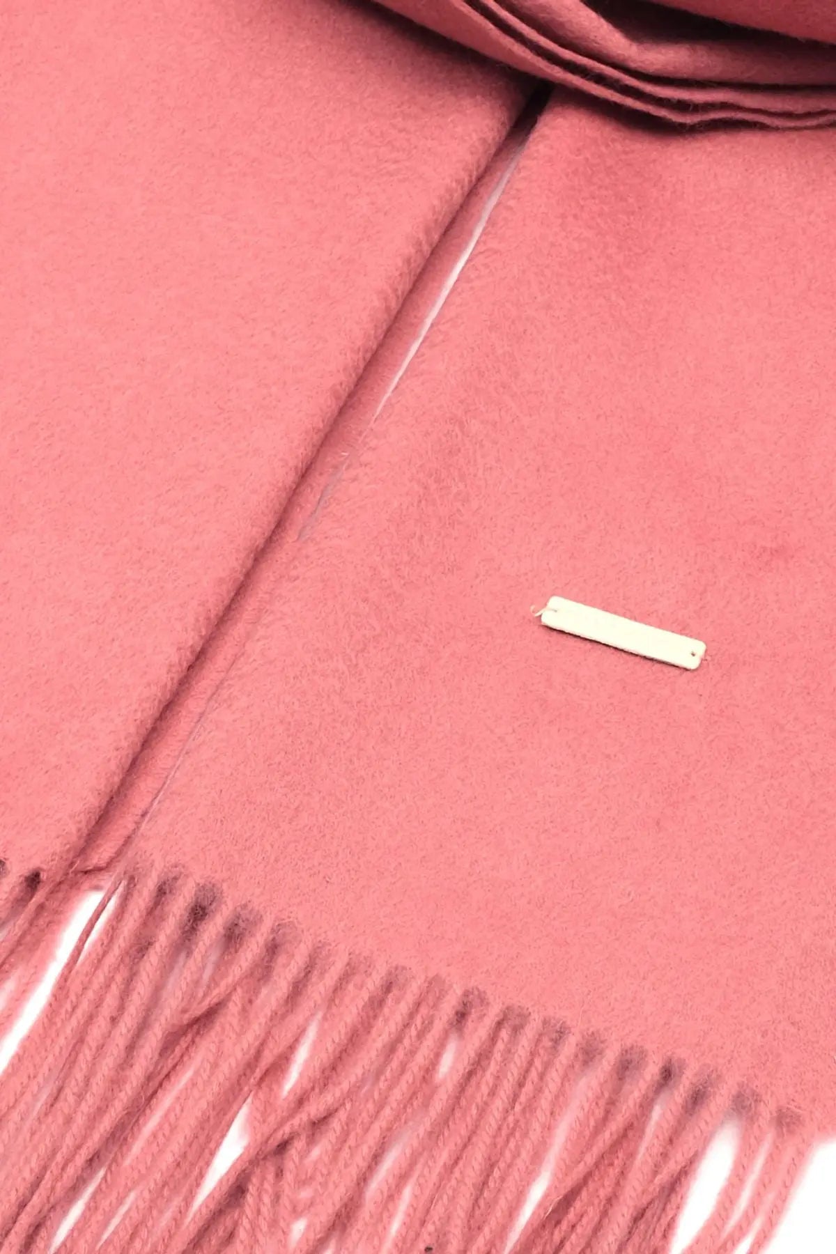 Gül Kurusu Horizon Kaşmir Yün Şal 180 x 70 cm Silk and Cashmere