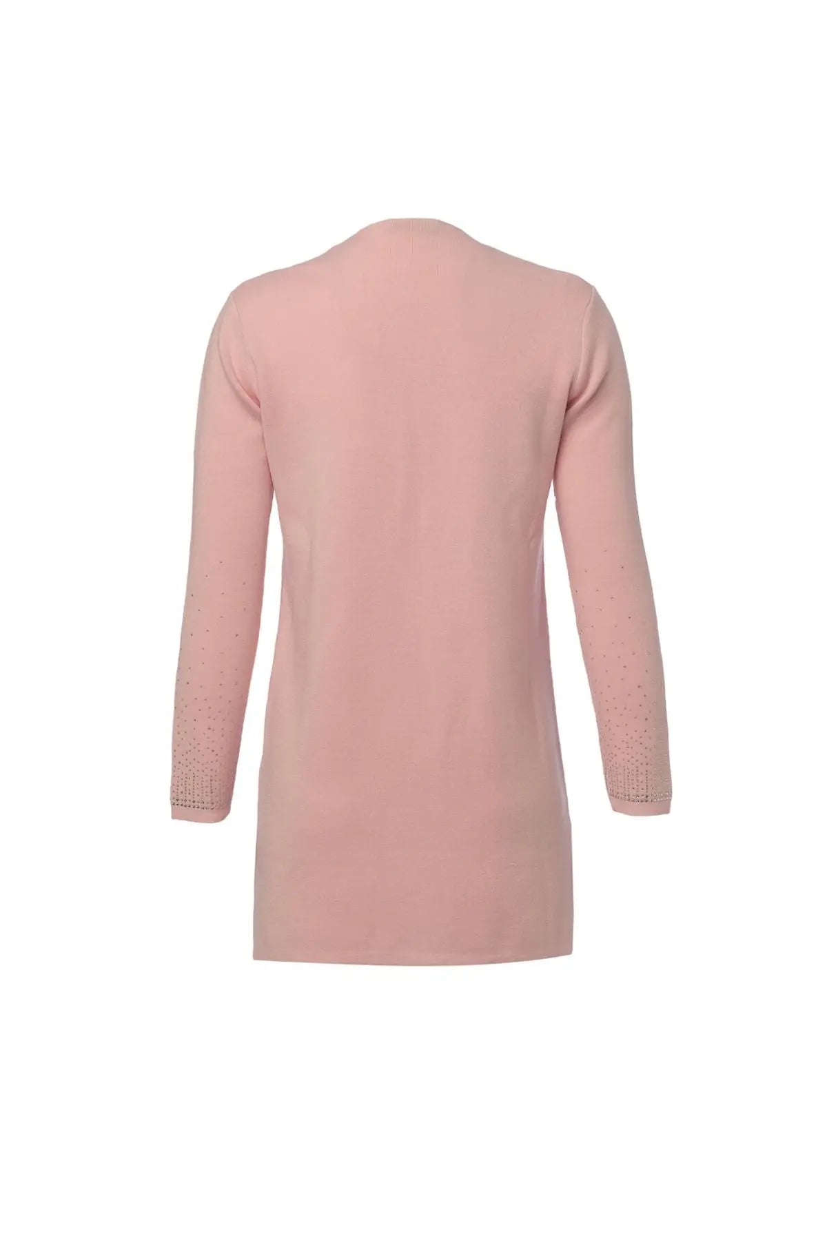 Gül Kurusu Kaşmir Karışımlı Venüs Taş Detaylı Hırka Silk and Cashmere