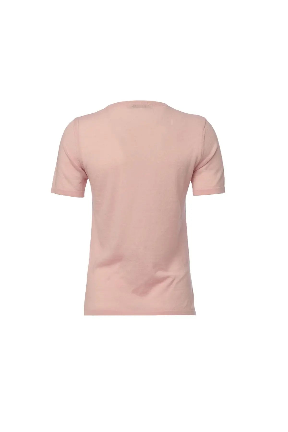 Gül Kurusu Kaşmir Karışımlı Venüs Taş Detaylı Kısa Kollu Kazak Silk and Cashmere